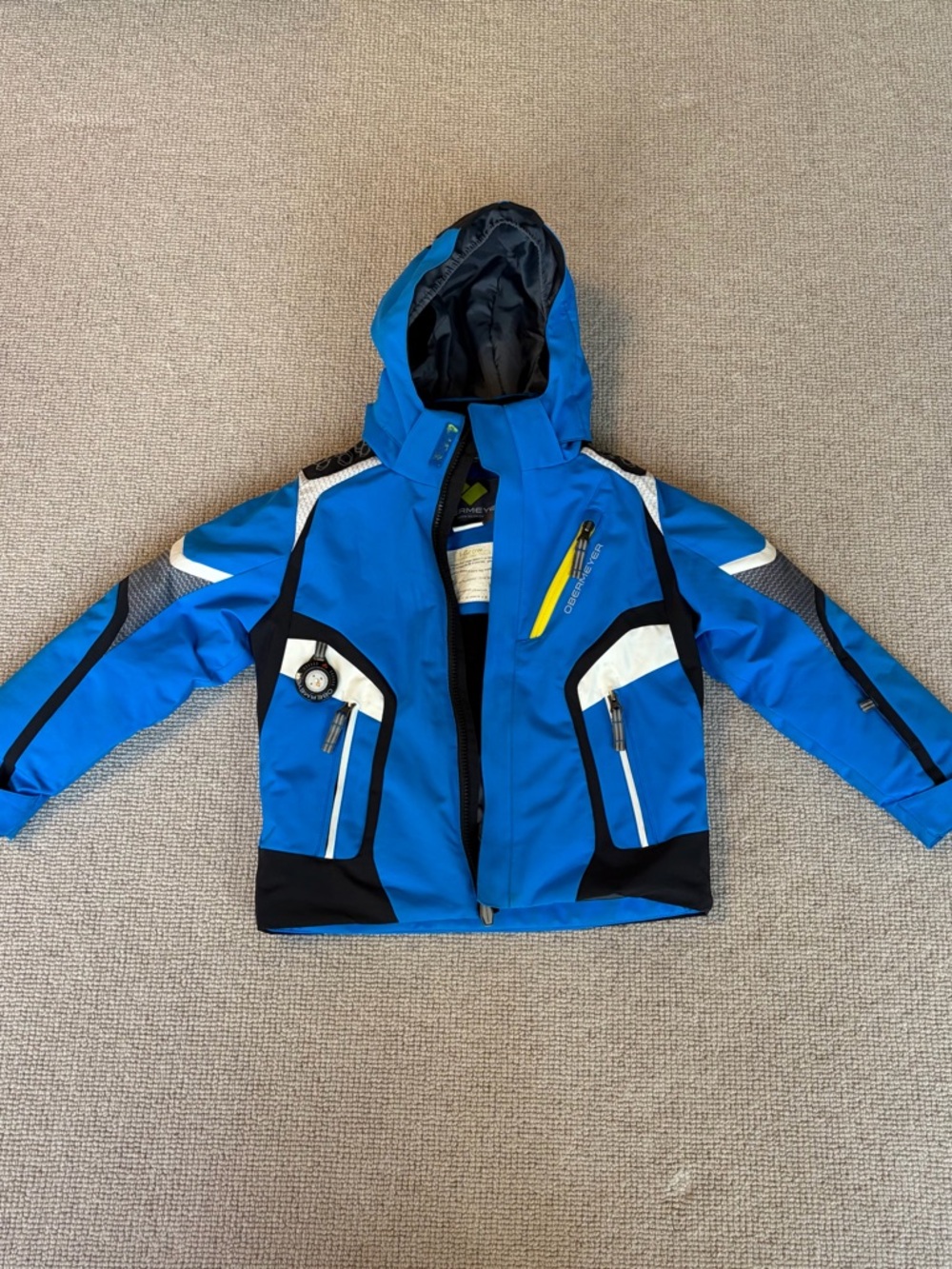 Obermeyer Kids Blue Insulated Ski Jacket (Size 5)
